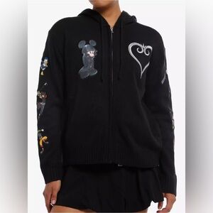 Disney Her Universe Kingdom Hearts Character Sweater Knit Hoodie NWT - SZ XL
